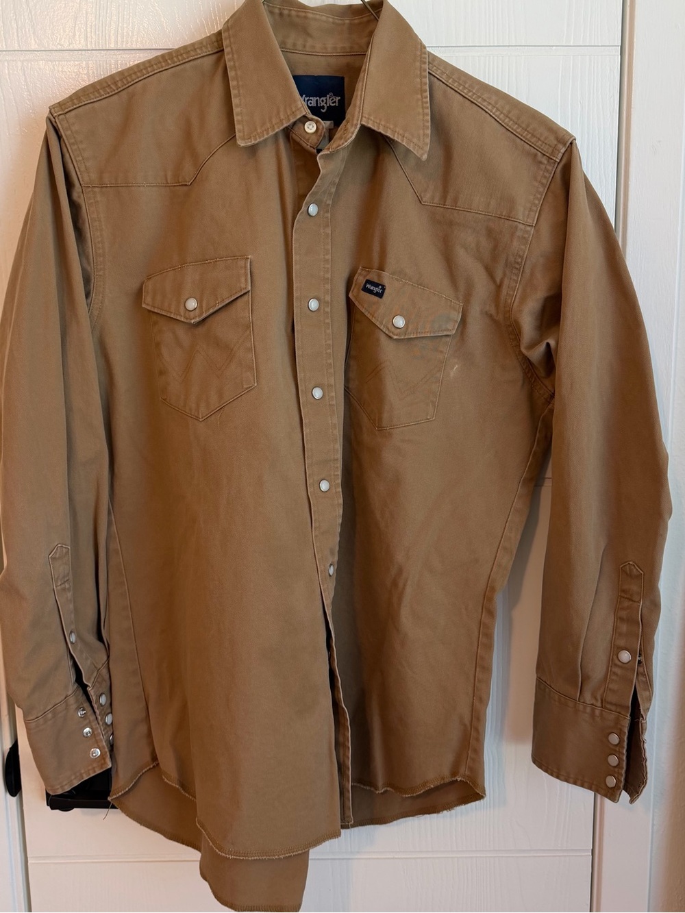 Men’s Wrangler Tan Western Shirt Jacket
